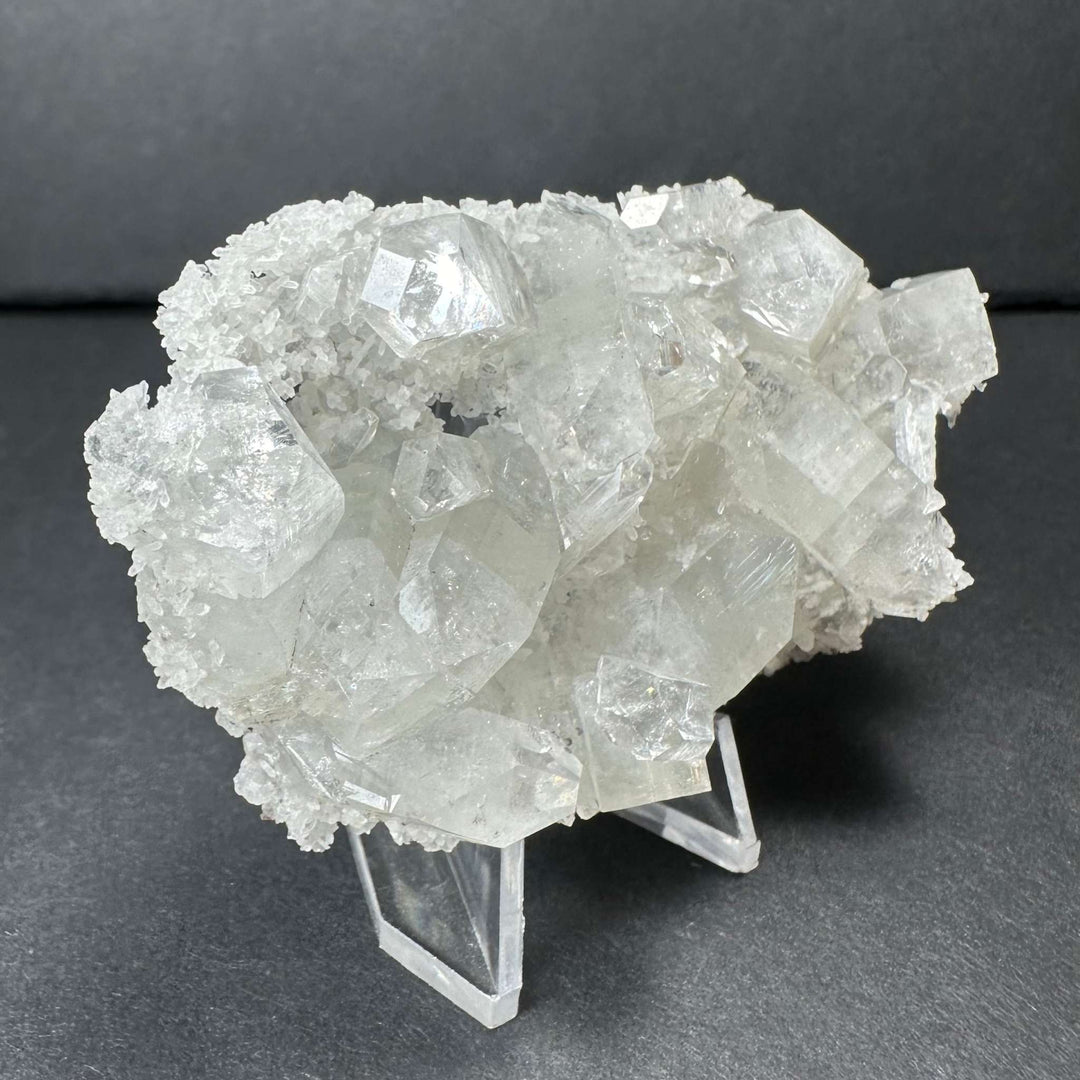 Clear Apophyllite Crystal Cluster Micro Specimen from India