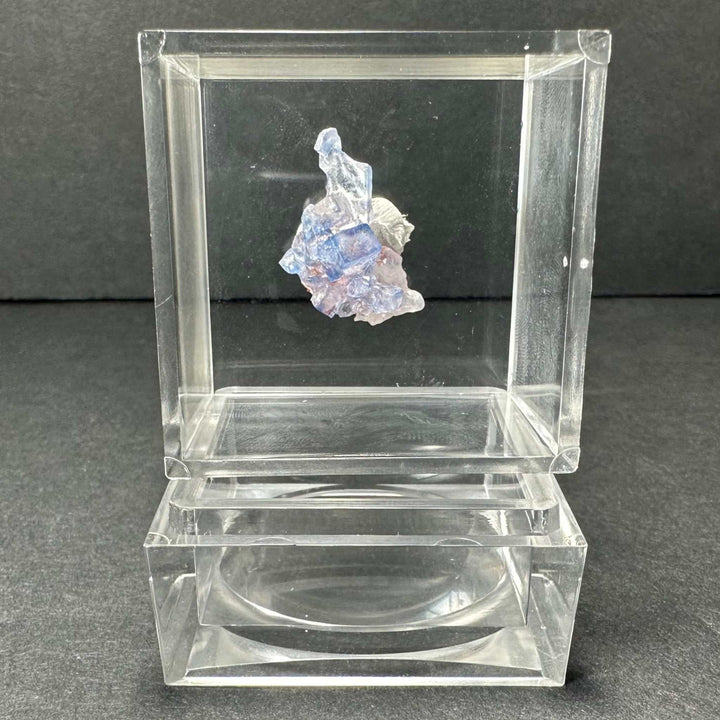 Blue Fluorite Cube, Minerva Mine 