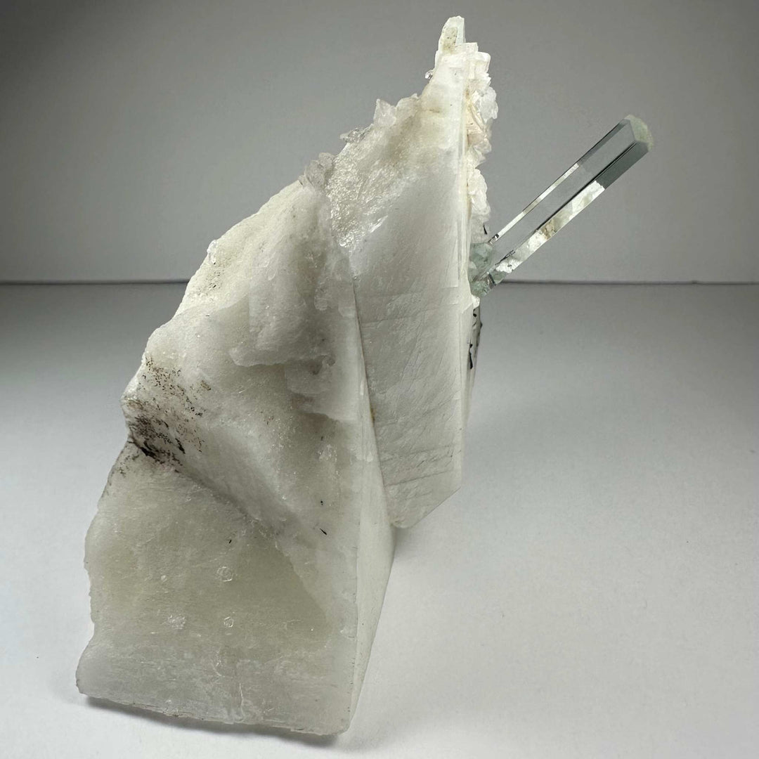 Aquamarine Beryl on Albite