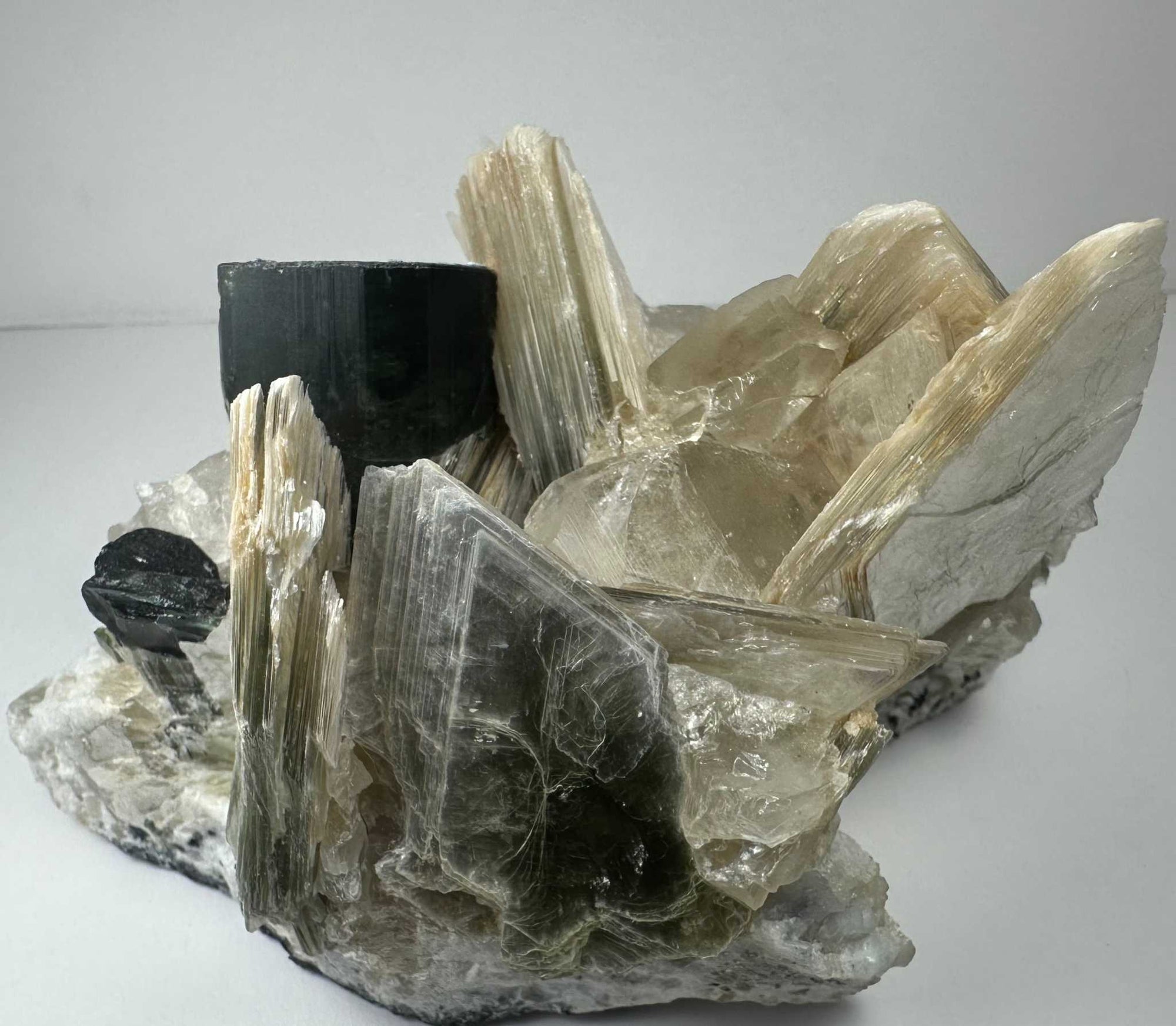 Blue Indicolite Tourmaline on Matrix from Nuristan, Afghanistan