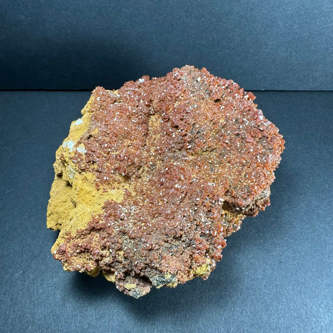 Vanadinite Crystals on Matrix from Morocco