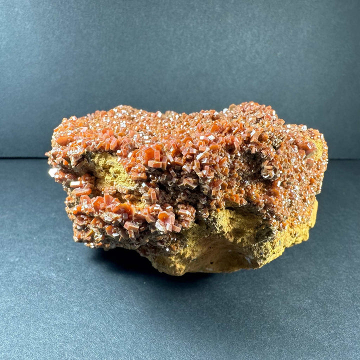 Vanadinite Crystals on Matrix from Morocco