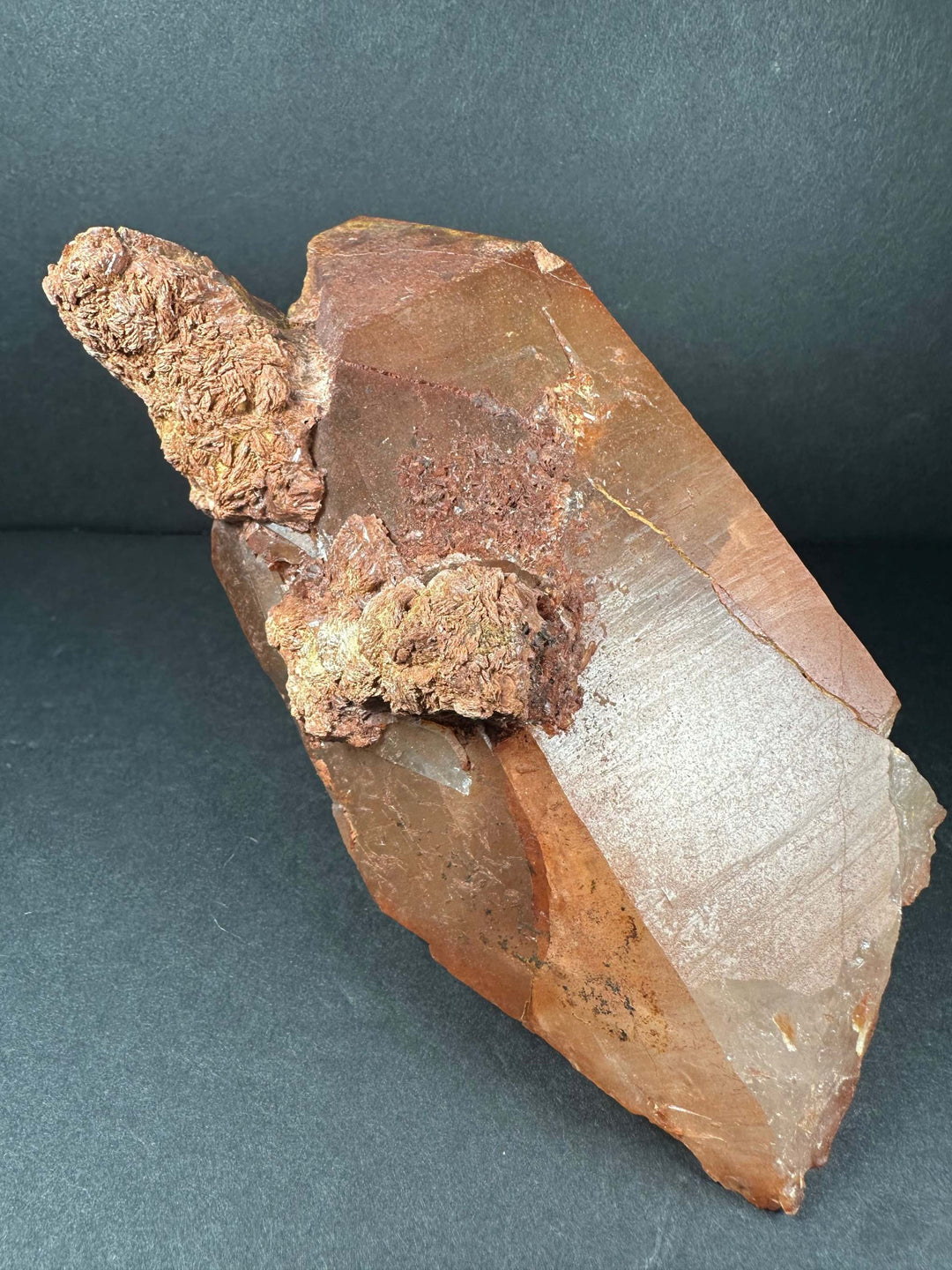 Tangerine Quartz Cluster Atlas mountains, Morocco