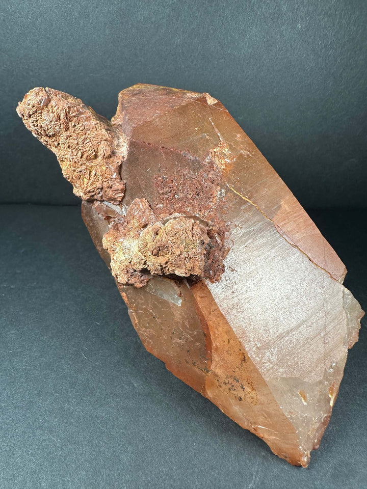 Tangerine Quartz Cluster Atlas mountains, Morocco