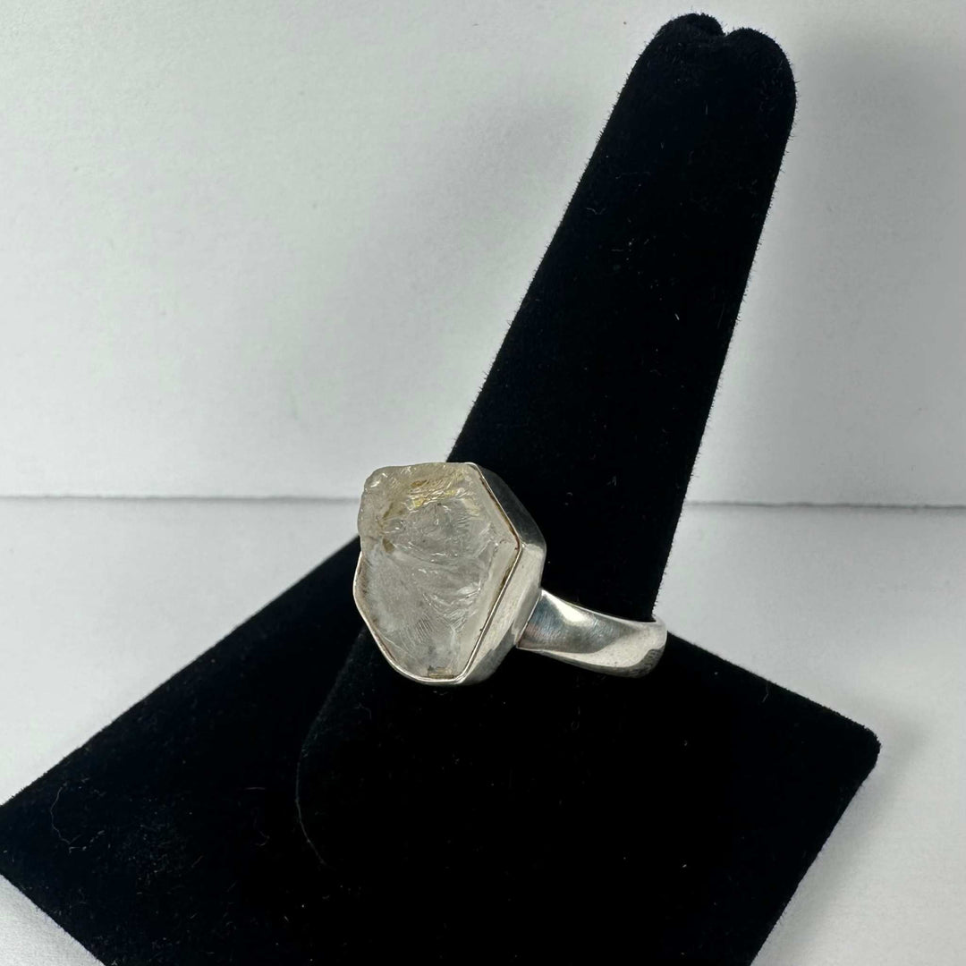 Natural Rough Quartz Ring