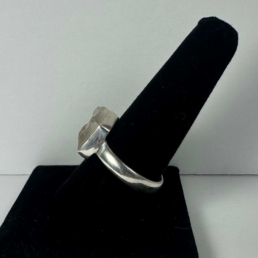 Natural Rough Quartz Ring