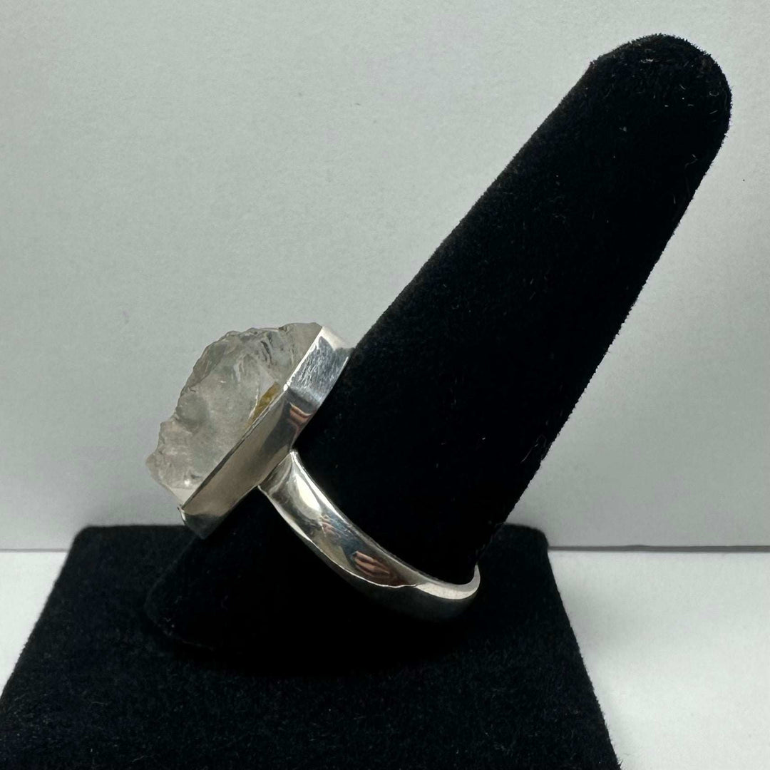 Natural Rough Quartz Ring