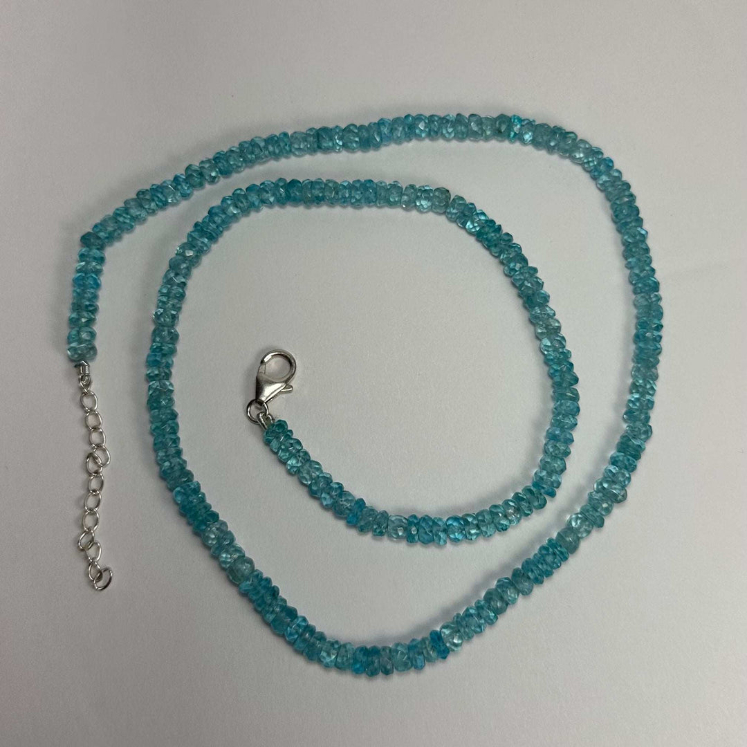 Natural Blue Apatite Necklace