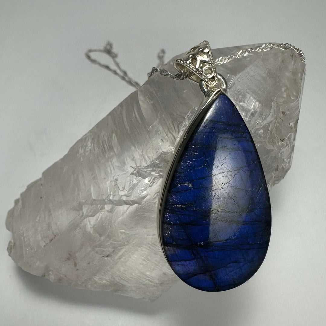 Labradorite Teardrop Pendant