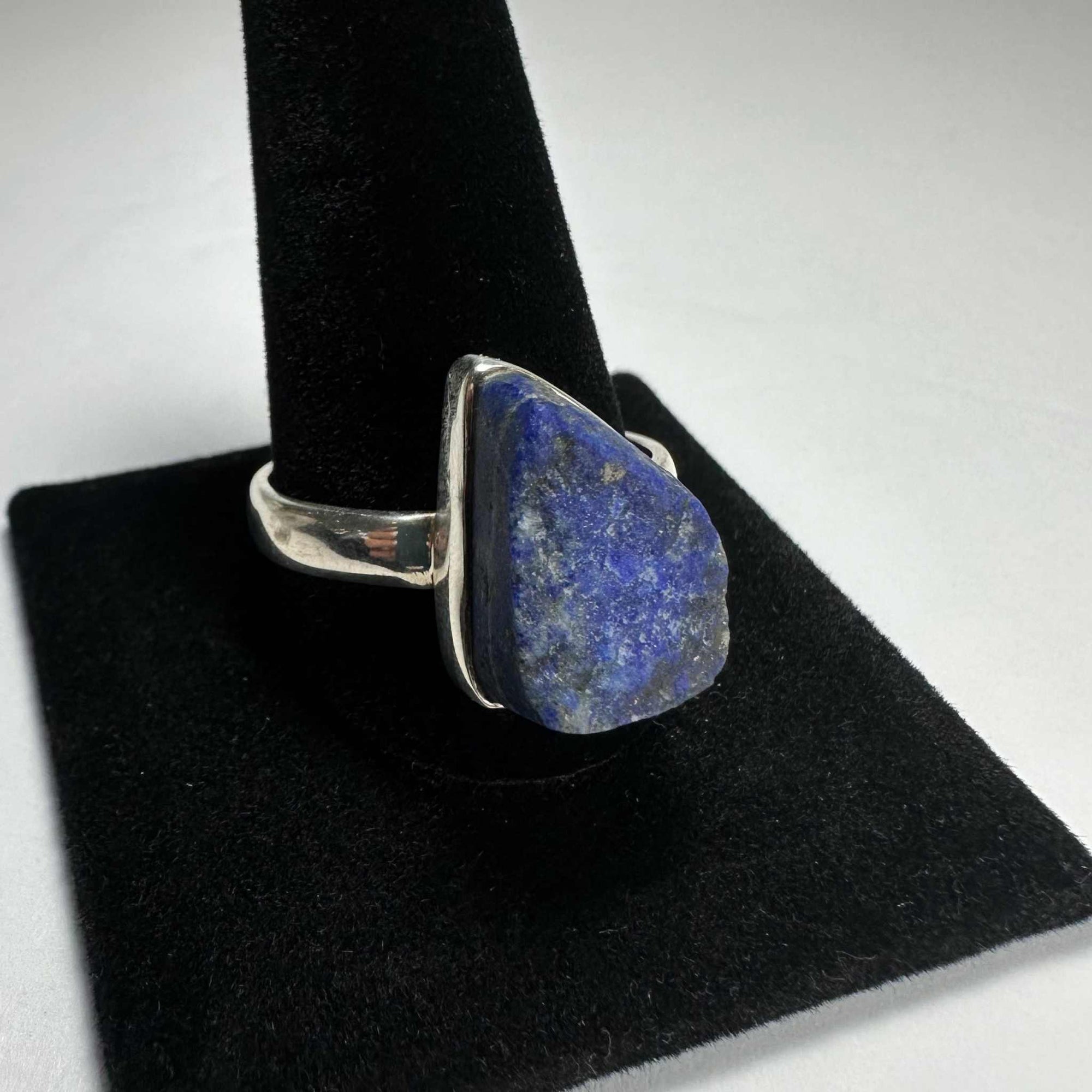 Natural Lapis Lazuli Rough Ring