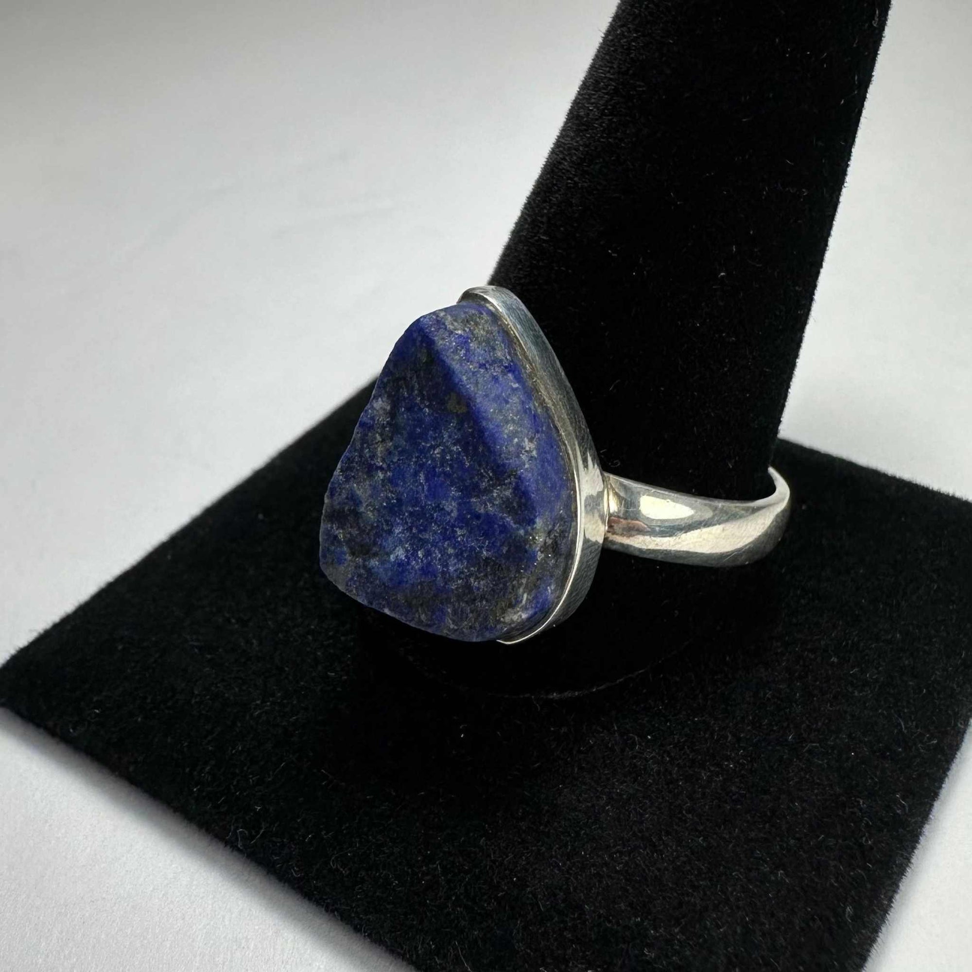 Natural Lapis Lazuli Rough Ring