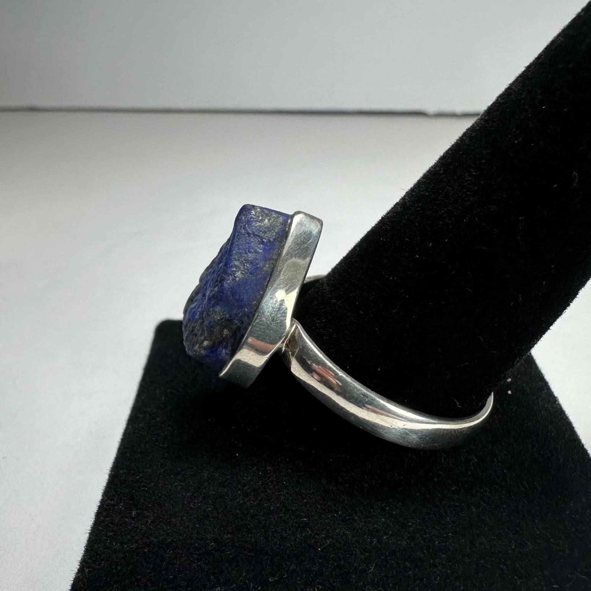 Natural Lapis Lazuli Rough Ring