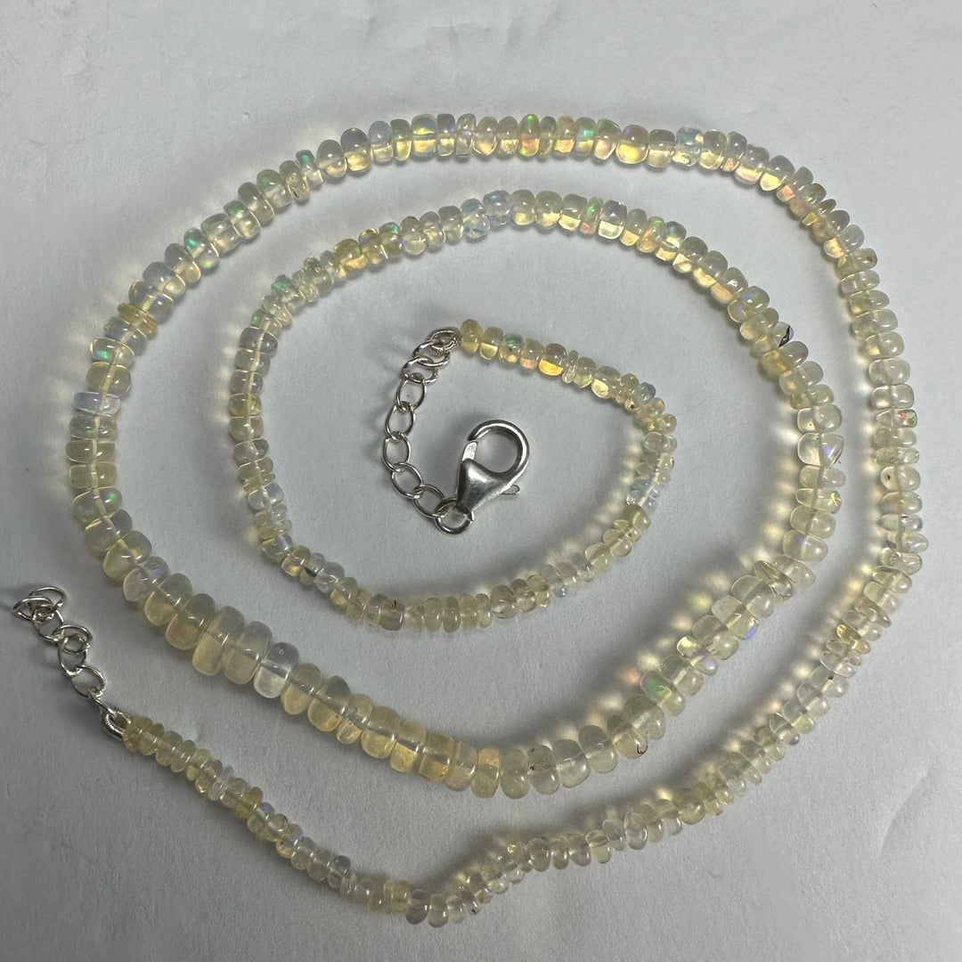 Welo Opal Graduated Bead Necklace Ethiopia