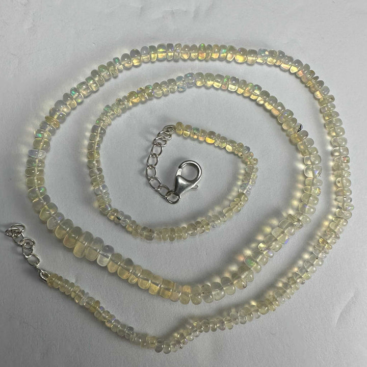 Welo Opal Graduated Bead Necklace Ethiopia