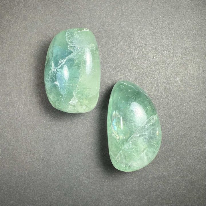 Multi Color Rainbow Fluorite Tumbled Stone