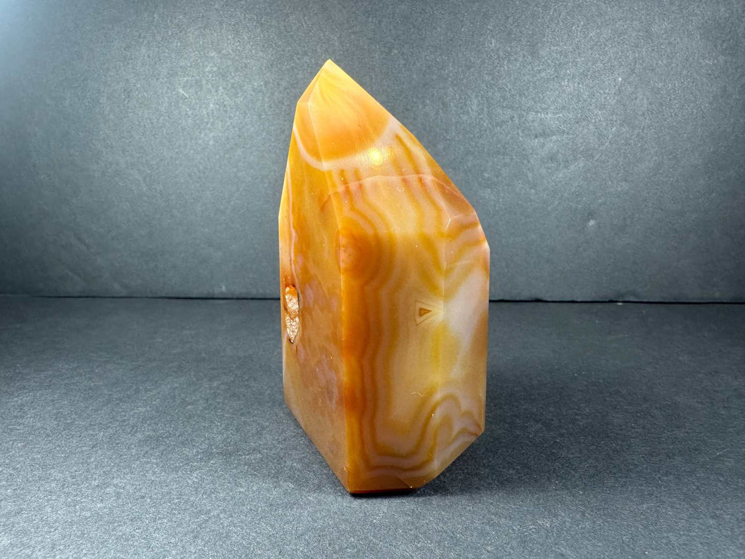 Banded Carnelian Tower from Brazil