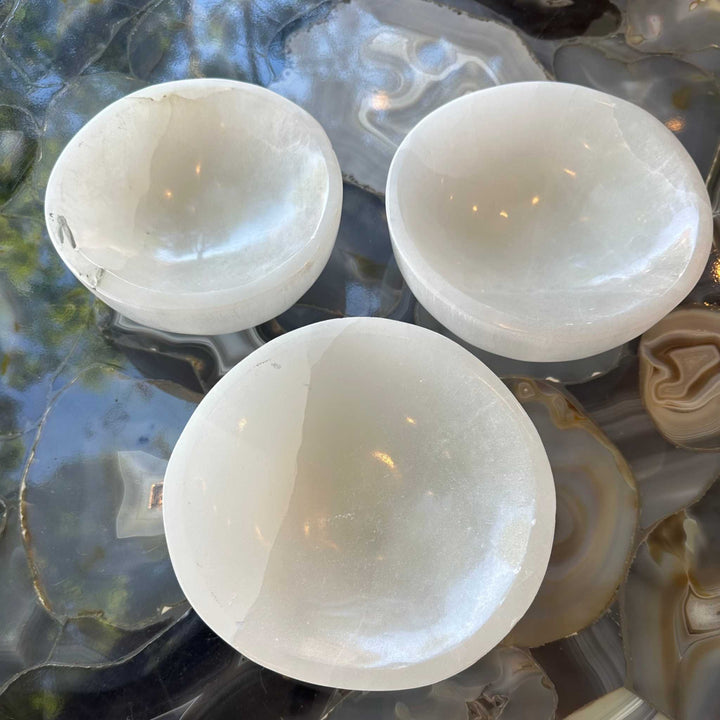Selenite Bowl 6"