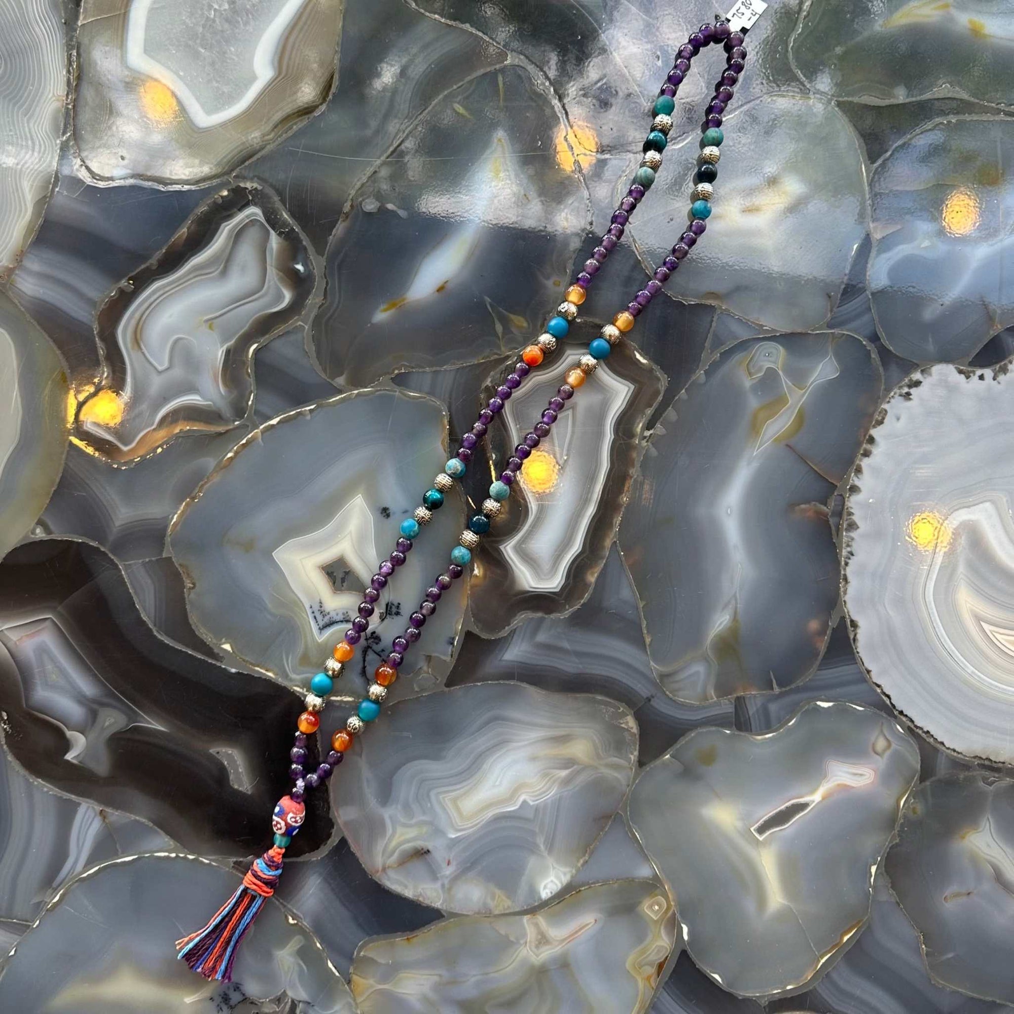 Amethyst Mala with Mixed Stone Beads