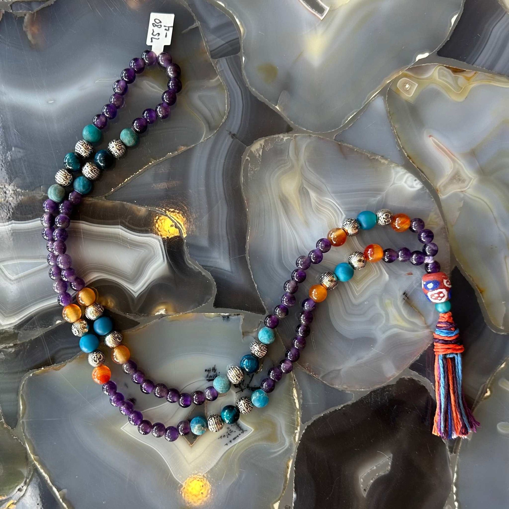 Amethyst Mala with Mixed Stone Beads