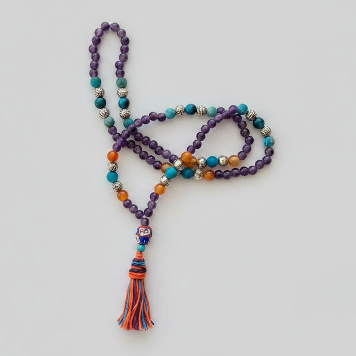 Amethyst Mala with Mixed Stone Beads