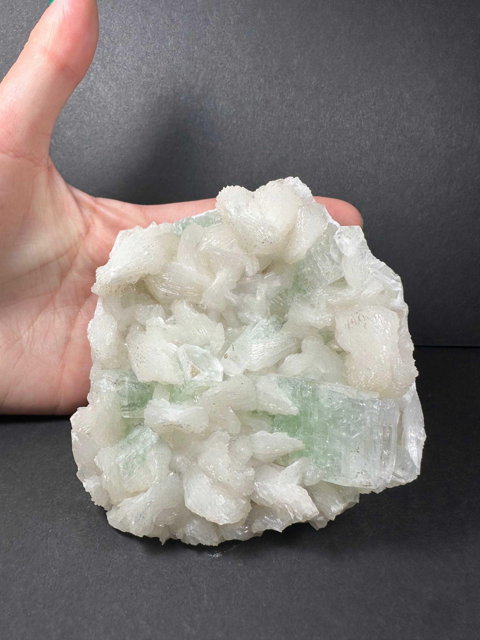 Light Green Apophyllite with Stilbite 260g