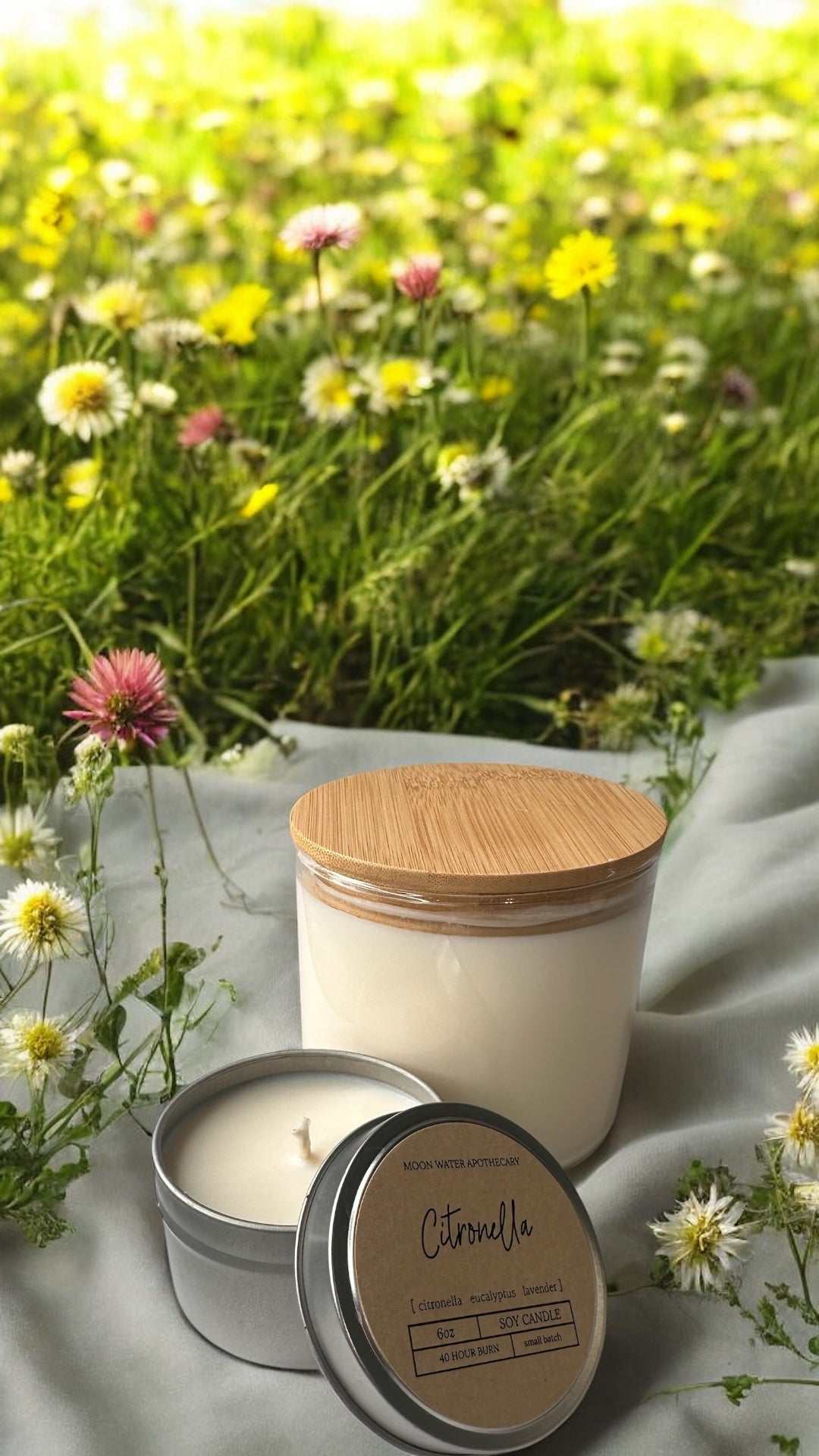 Citronella Candle – 16 oz 3-Wick Outdoor Mosquito Repellent with Essential Oils