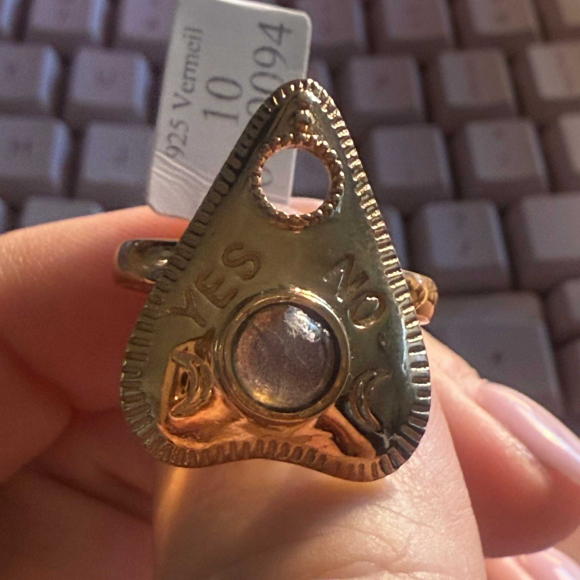Planchette Ring | Sterling Silver &amp; Gold Vermeil