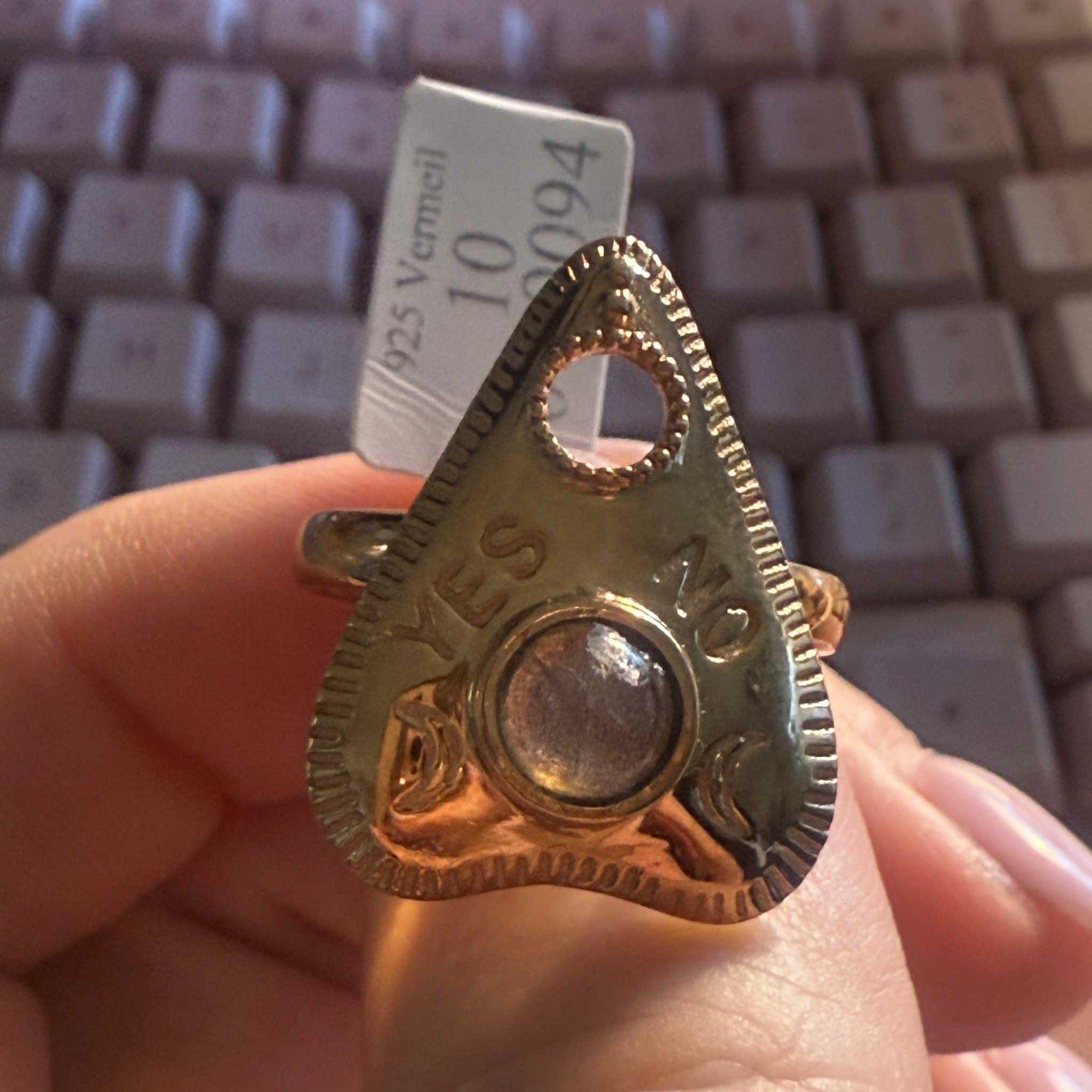 Planchette Ring | Sterling Silver &amp; Gold Vermeil