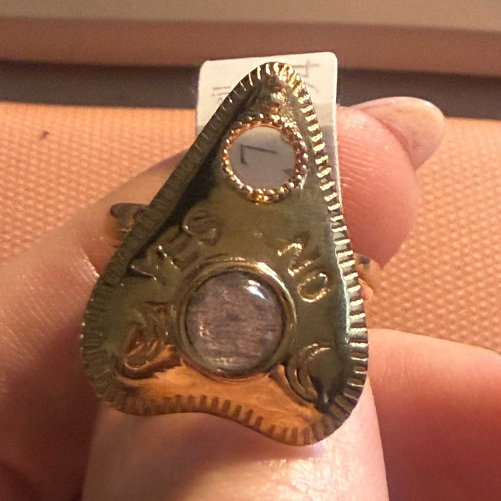 Planchette Ring | Sterling Silver &amp; Gold Vermeil