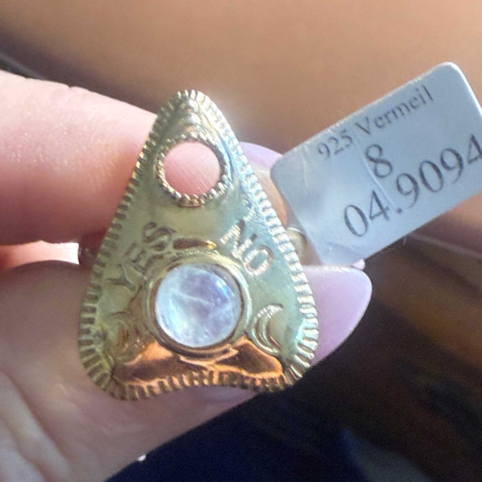 Planchette Ring | Sterling Silver &amp; Gold Vermeil