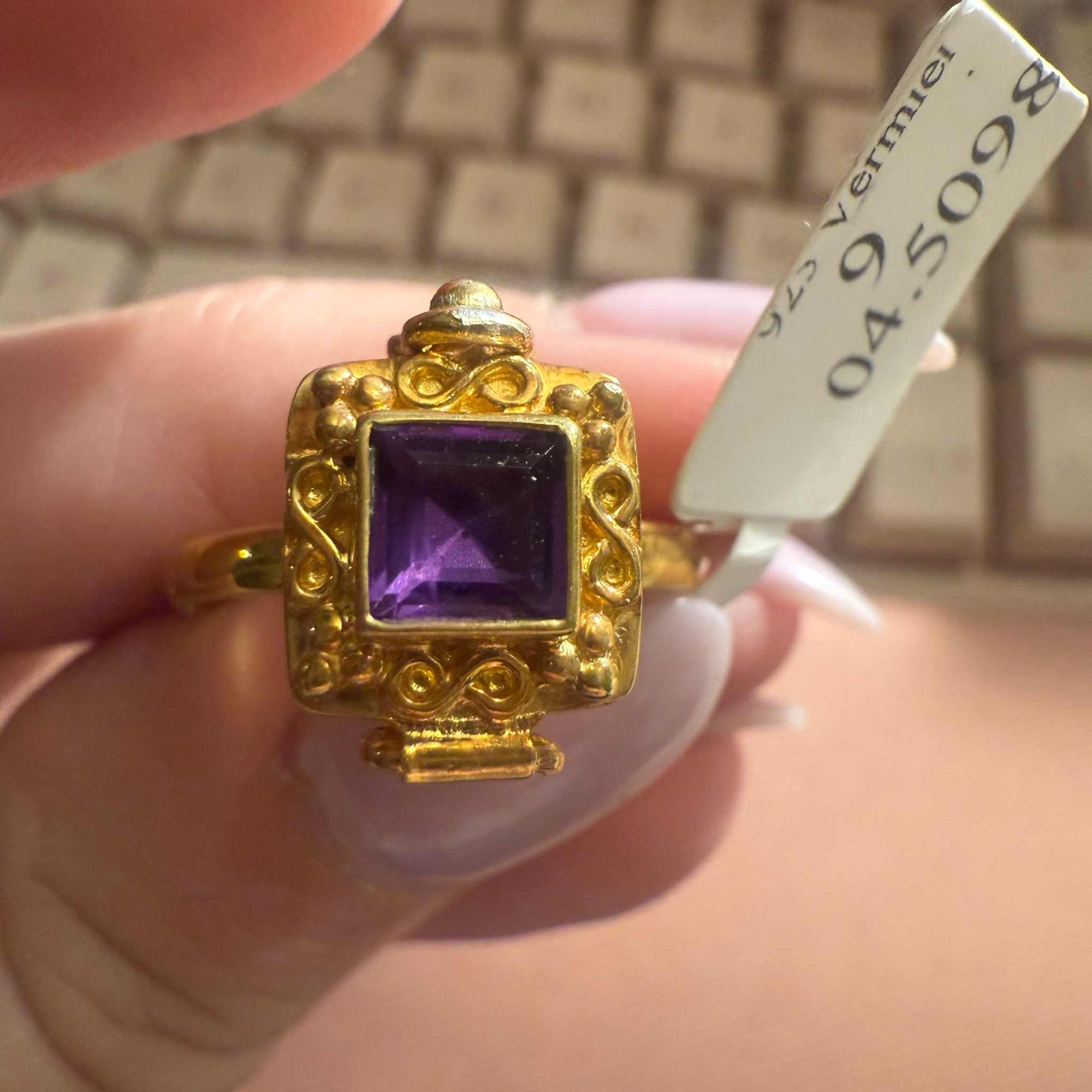 Poison Ring | Sterling Silver &amp; Gold Vermeil Secret Locket Ring