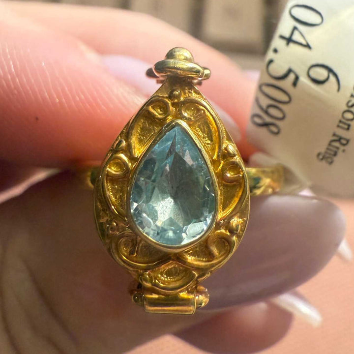 Poison Ring | Sterling Silver &amp; Gold Vermeil Secret Locket Ring
