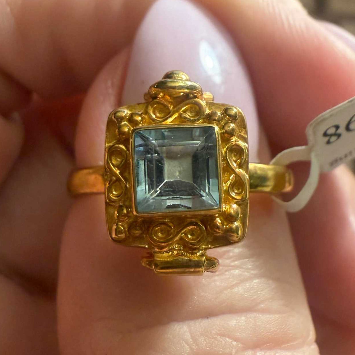 Poison Ring | Sterling Silver &amp; Gold Vermeil Secret Locket Ring