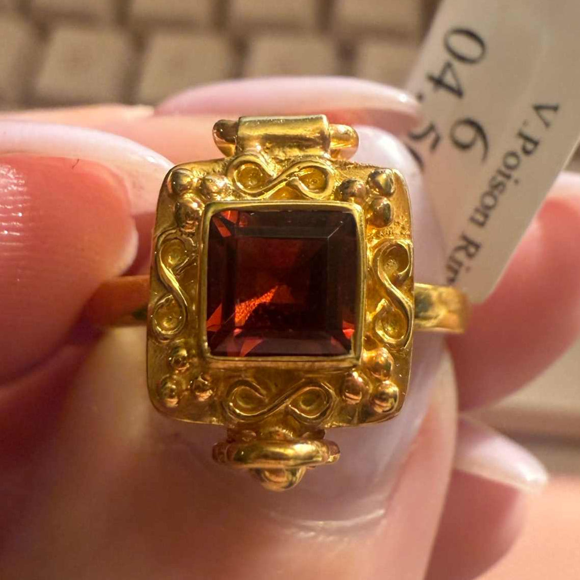 Poison Ring | Sterling Silver &amp; Gold Vermeil Secret Locket Ring