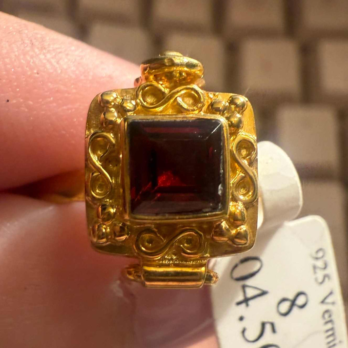 Poison Ring | Sterling Silver &amp; Gold Vermeil Secret Locket Ring