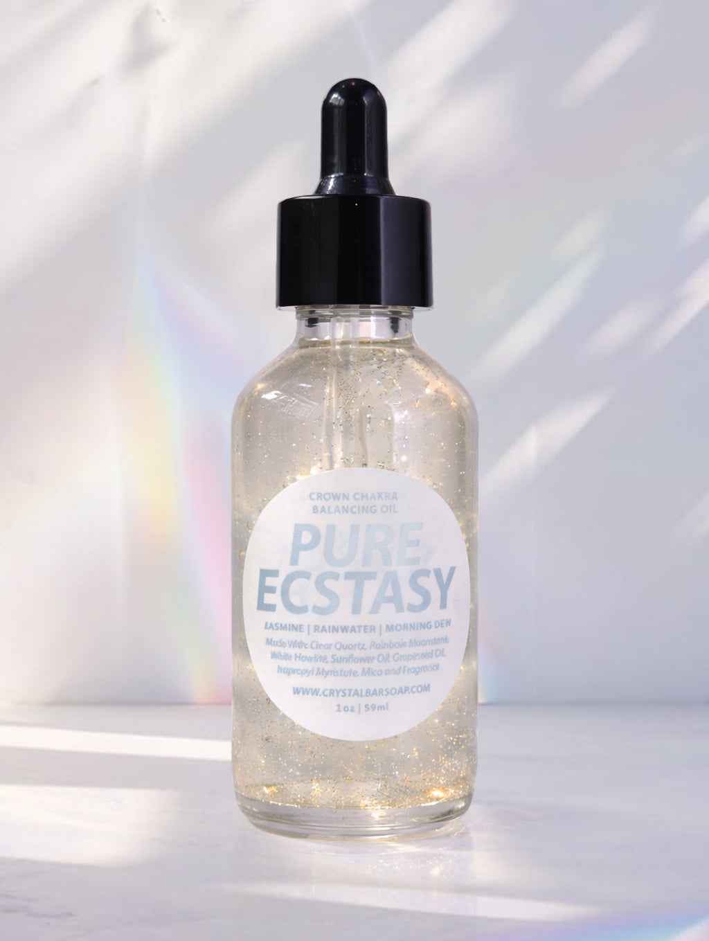 Pure ecstasy – Crystal-infused body oil