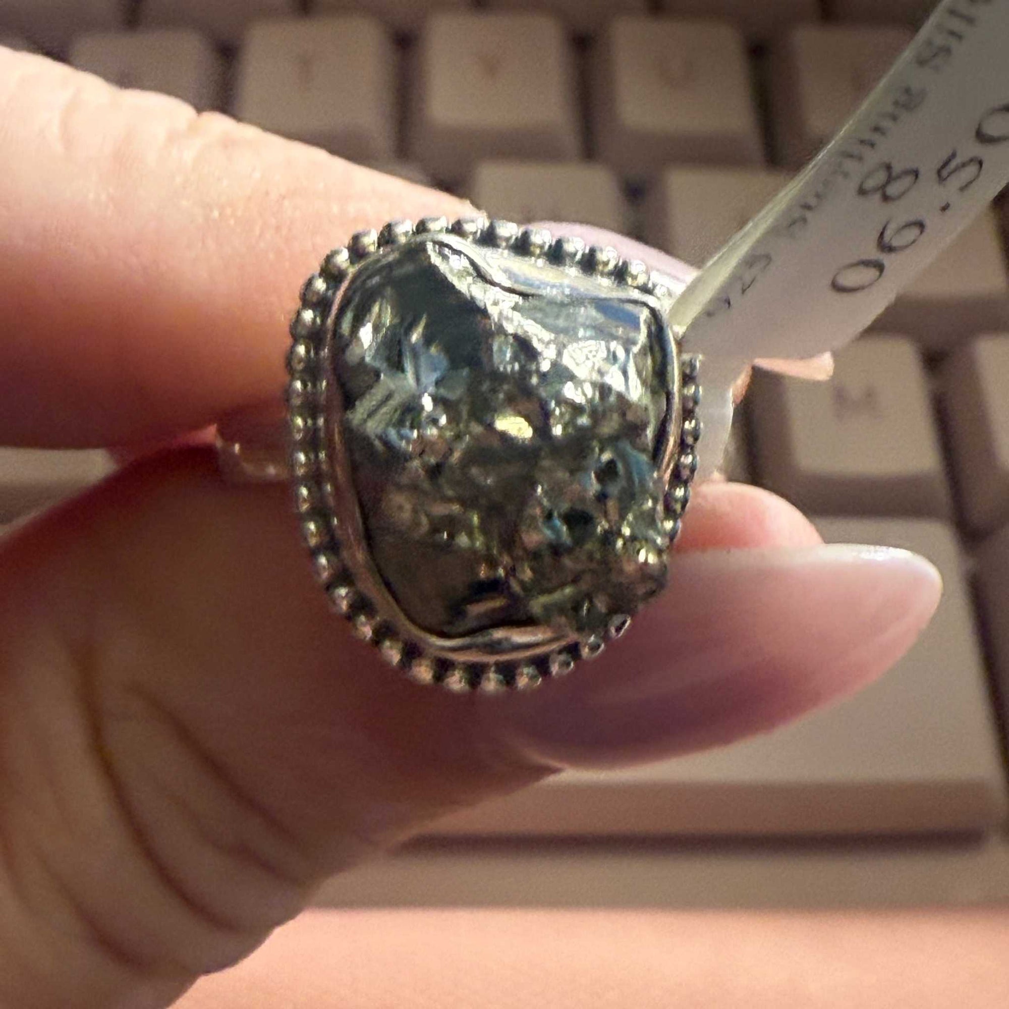 Rough Pyrite Ring | Sterling Silver