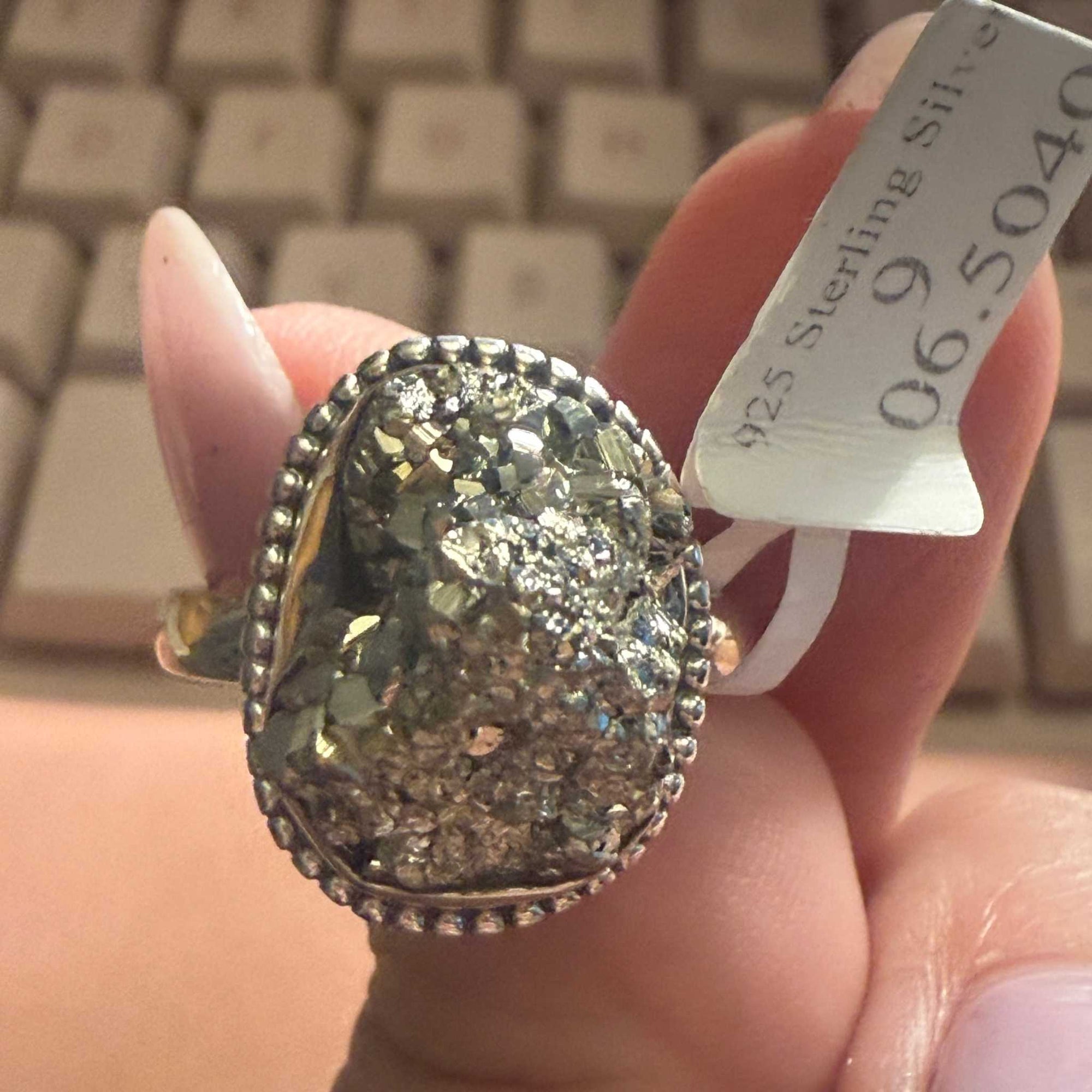 Rough Pyrite Ring | Sterling Silver