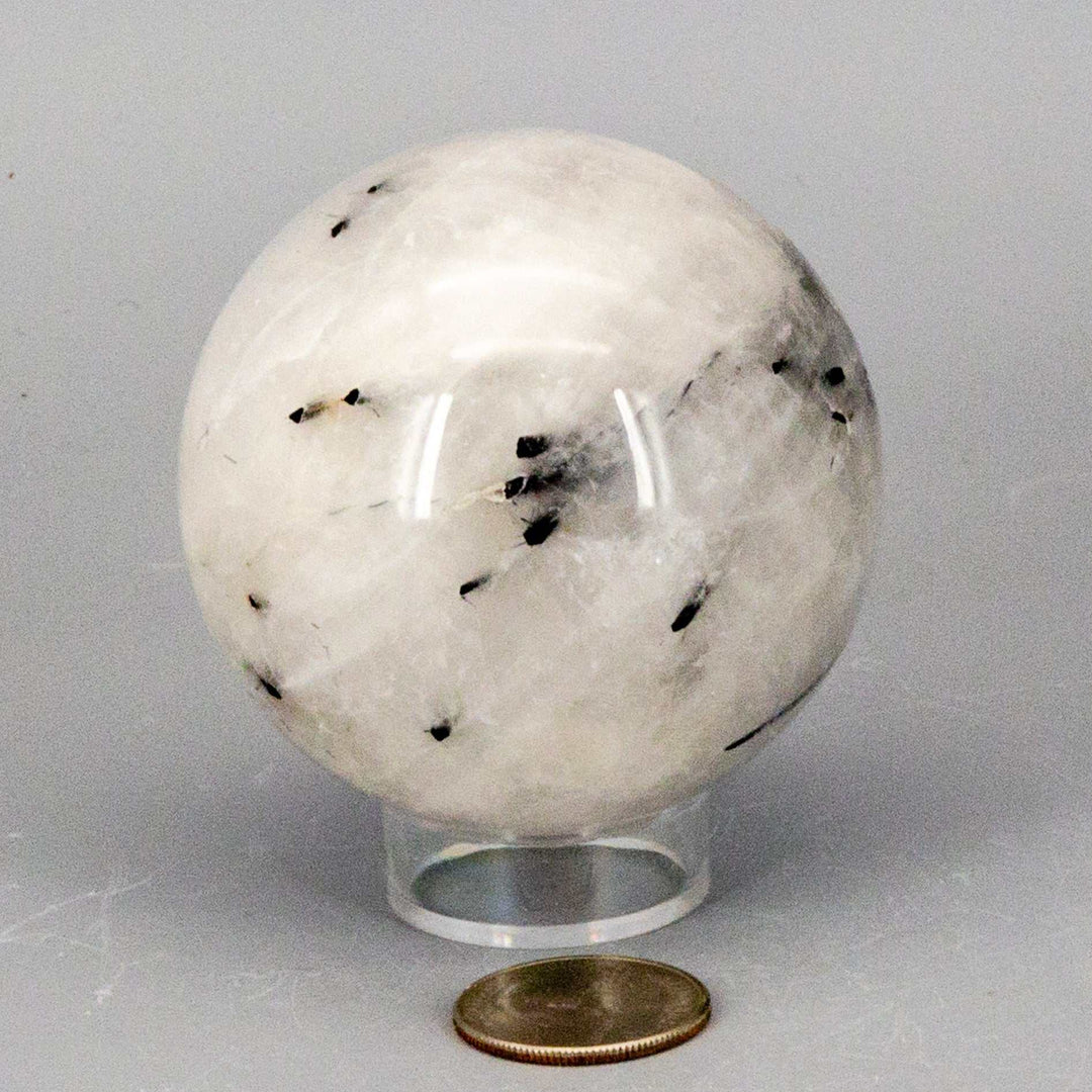 Quartz w/t Black Tourmaline Inclusions 68MM
