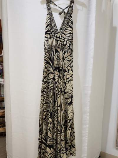 Long Sari Scrunched Sun Dress