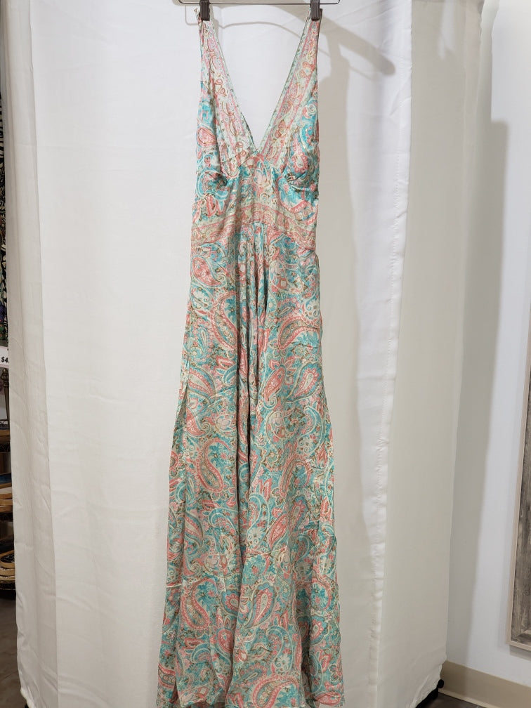 Long Sari Scrunched Sun Dress