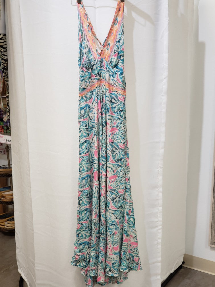 Long Sari Scrunched Sun Dress
