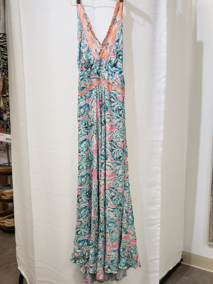 Long Sari Scrunched Sun Dress