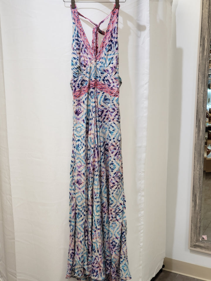 Long Sari Scrunched Sun Dress