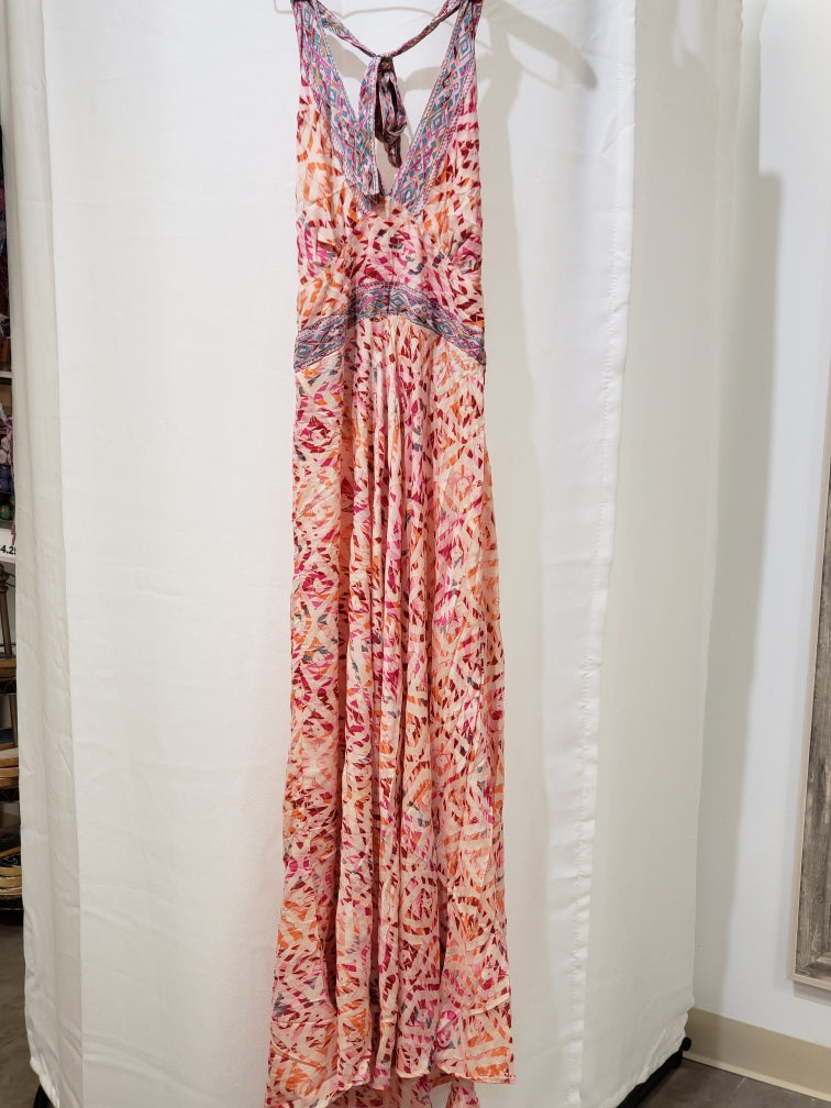 Long Sari Scrunched Sun Dress
