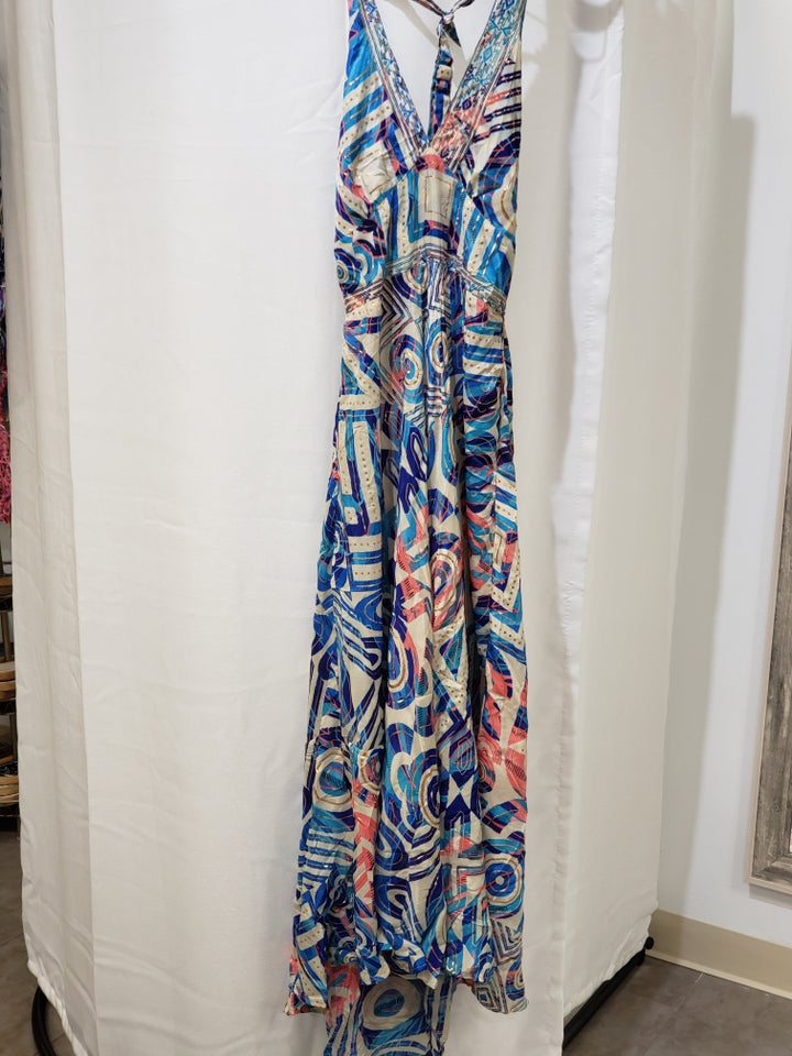 Long Sari Scrunched Sun Dress