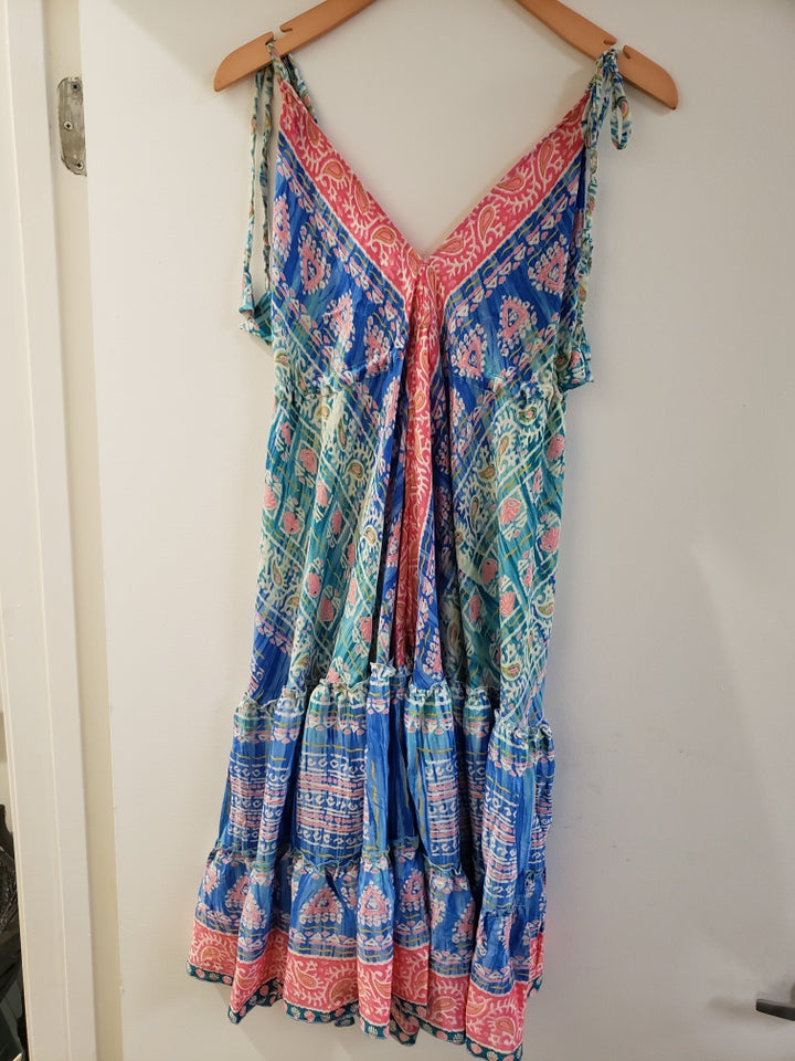 Mid Length Sari Halter Dress - Sultry Summer