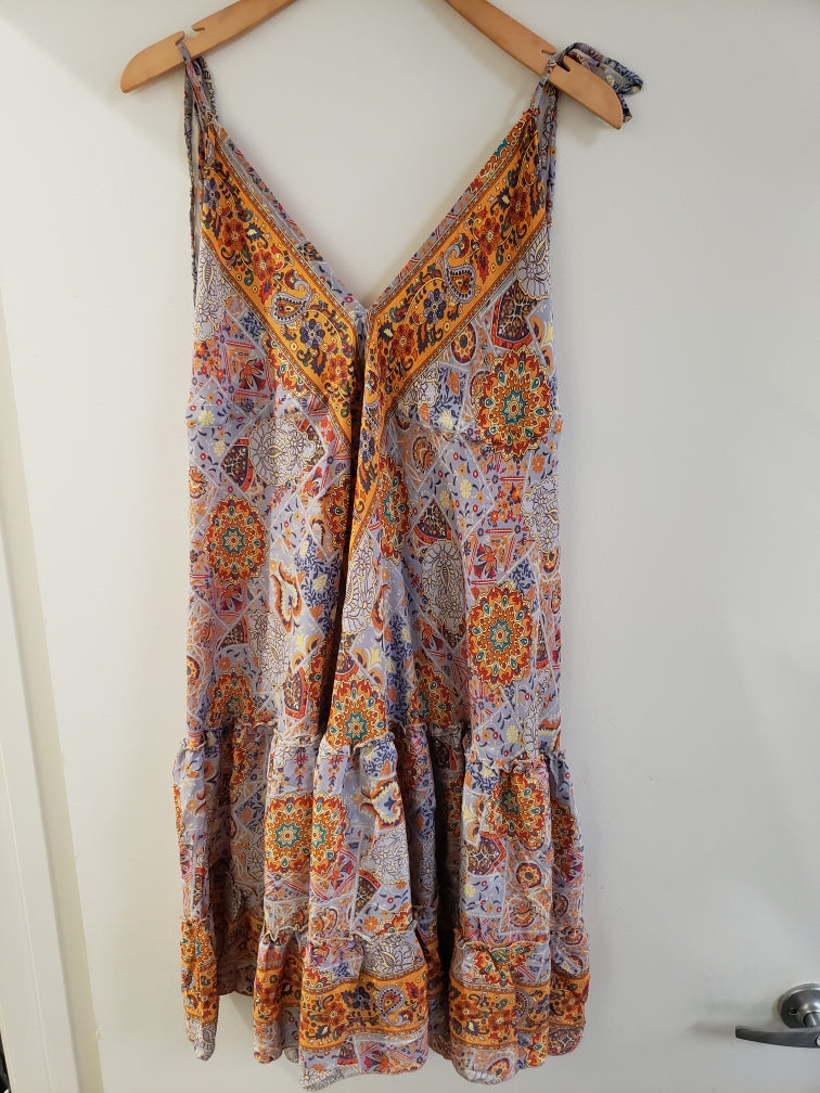 Mid Length Sari Halter Dress - Sultry Summer