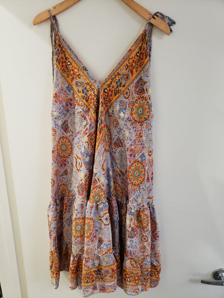 Mid Length Sari Halter Dress - Sultry Summer