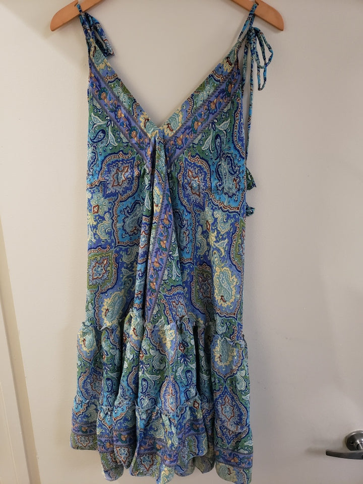 Mid Length Sari Halter Dress - Sultry Summer